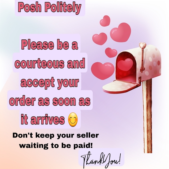 Please accept your order when it's delivered. Thank you. Just a reminder. - Picture 1 of 2